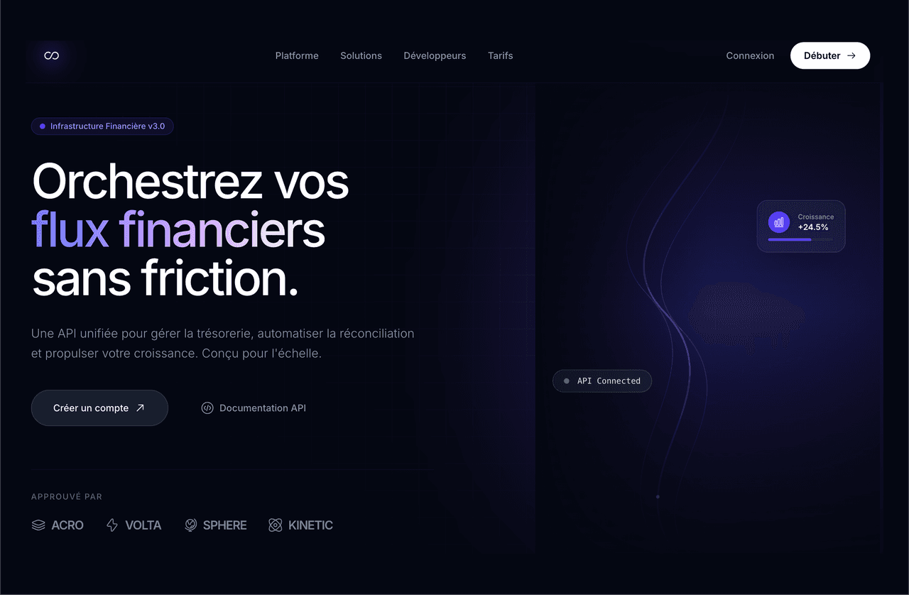 Foldflux • Finance SaaS